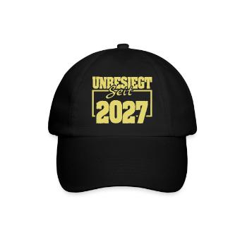 seit 2027 - Baseballkappe - Schwarz/Schwarz - Vorne