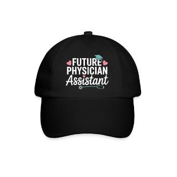 Zukünftiger Physician Assistant Stil - Baseballkappe - Schwarz/Schwarz - Vorne