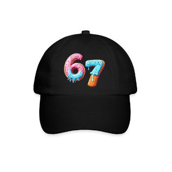7. Geburtstag Junge 7 Jahre alt, I was 6 now Im 7 - Baseballkappe - Schwarz/Schwarz - Vorne
