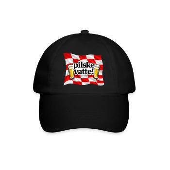 Pilske raste! - Baseballkappe - Schwarz/Schwarz - Vorne