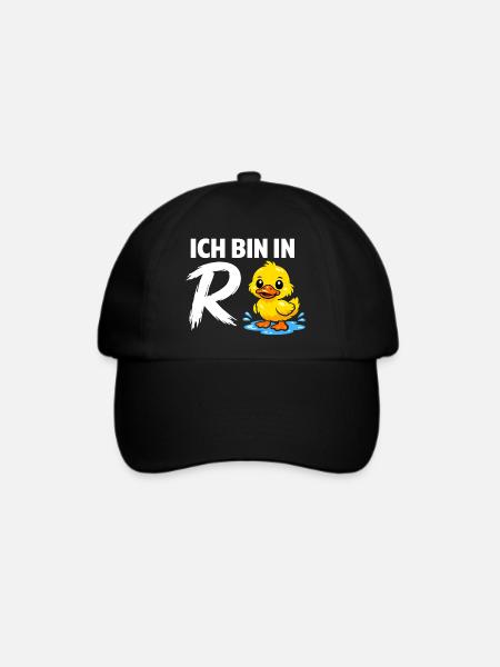 Rente Ente Ich Bin In Rente Geschenk - Baseballkappe - Schwarz/Schwarz