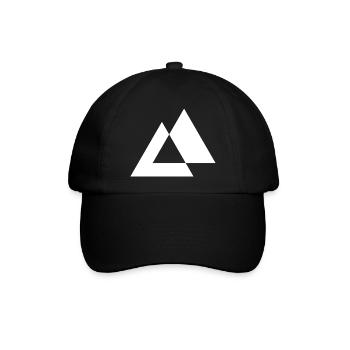 Design der geometrischen Dreiecke - Baseballkappe - Schwarz/Schwarz - Vorne