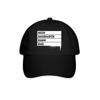 Ausbilder - Baseballkappe - Schwarz/Schwarz - Vorne