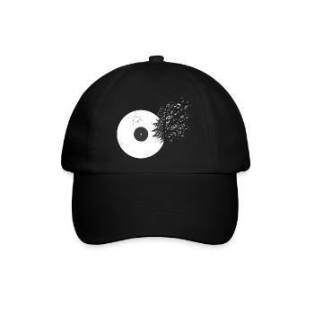 Vinyl - Baseballkappe - Schwarz/Schwarz - Vorne