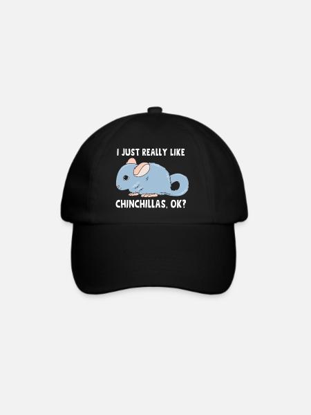 Chinchilla - Baseballkappe - Schwarz/Schwarz