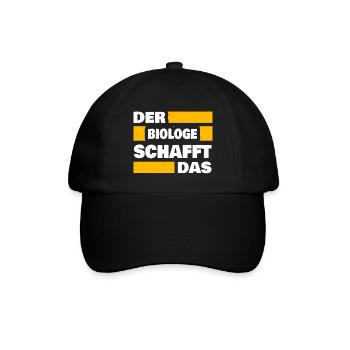 Beruf Biologe - Baseballkappe - Schwarz/Schwarz - Vorne