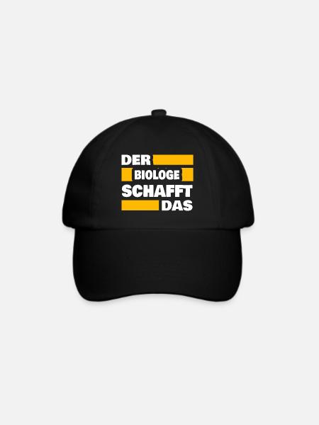 Beruf Biologe - Baseballkappe - Schwarz/Schwarz