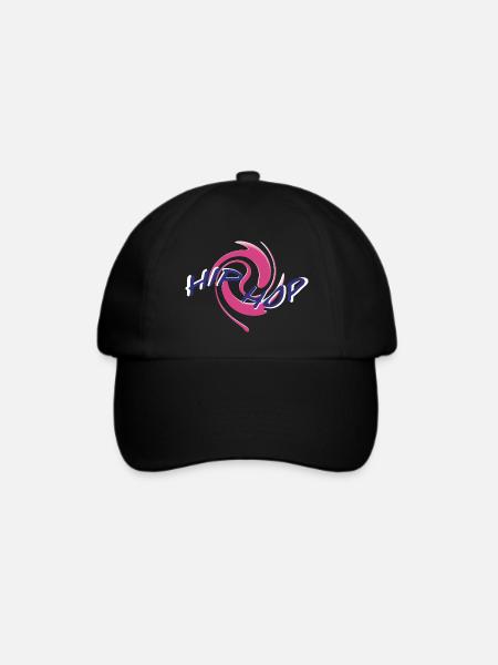 Hip Hop Squirl - Baseballkappe - Schwarz/Schwarz
