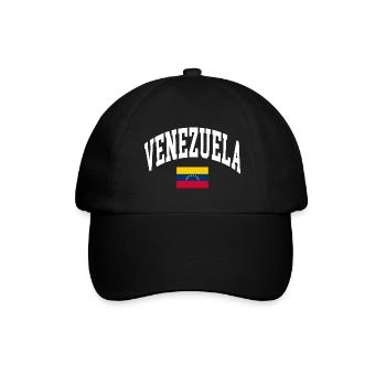 Venezuela Flagge - Baseballkappe - Schwarz/Schwarz - Vorne