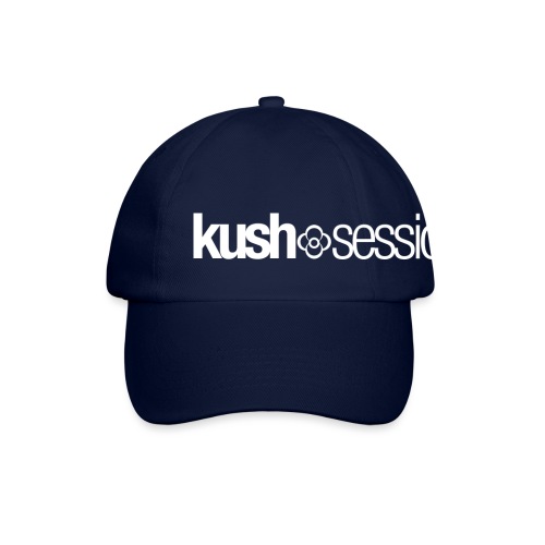 KushSessions (white logo) - Baseballcap
