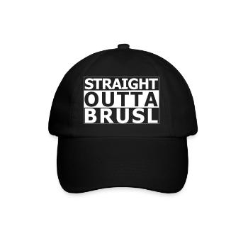 brusl outta droite - Casquette classique - noir/noir - Devant