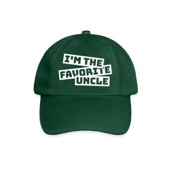 at The Favorite Uncle - Baseball Cap - bottle green - Front