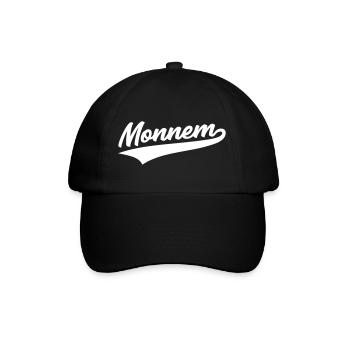 monnem shirt mannheim - Baseballkappe - Schwarz/Schwarz - Vorne