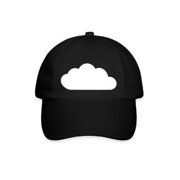 Weather Cloud Clouds Rain Sky Vector 7 - Baseball Cap - black/black - Front