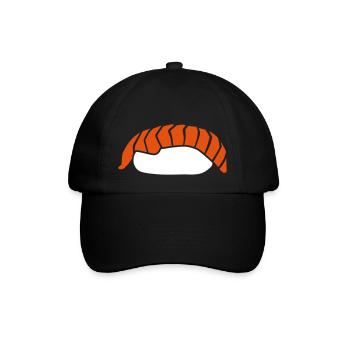 Sushi - Baseballkappe - Schwarz/Schwarz - Vorne