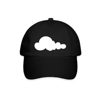 Weather Cloud Clouds Rain Sky Vector 4 - Baseball Cap - black/black - Front