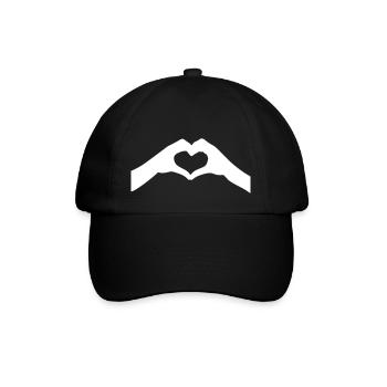 Love, symbol of love - Baseball Cap - black/black - Front