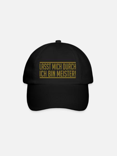 Meister - Baseballkappe - Schwarz/Schwarz