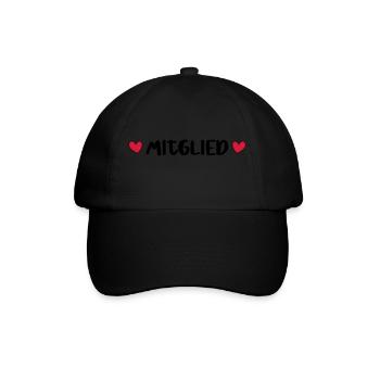 Member Heart - Baseball Cap - black/black - Front