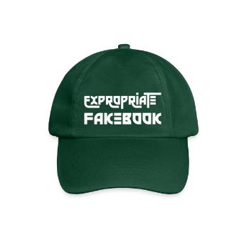 Fakebook Enteignen! - Baseballkappe - Flaschengrün - Vorne