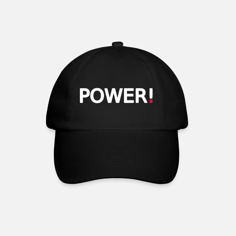 Power - Baseballkappe - Schwarz/Schwarz