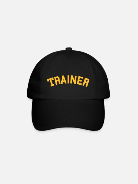 College Design Print Trainer - Baseballkappe - Schwarz/Schwarz