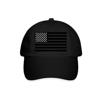USA - Baseballkappe - Schwarz/Schwarz - Vorne