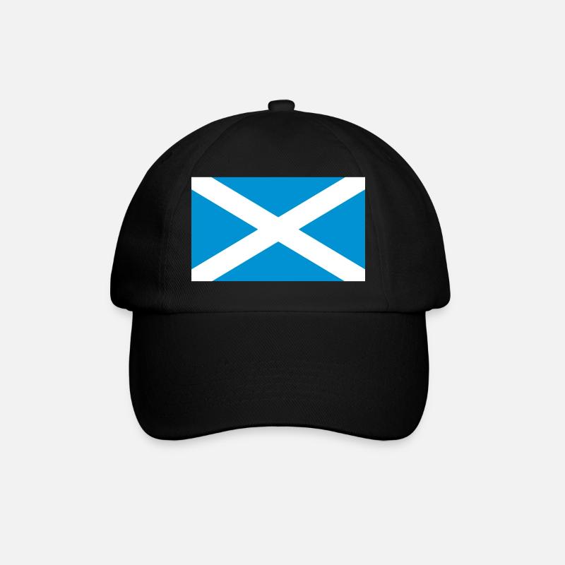 Scotland flag - Baseball Cap - black/black