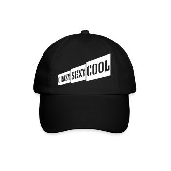 crazy sexy cool design - Baseball Cap - black/black - Front