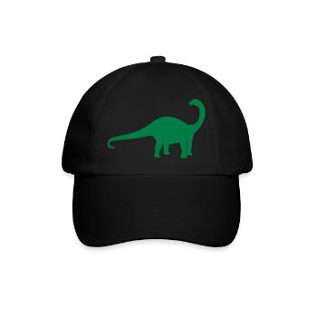 Dinosaur Apatosaurus - Baseball Cap - black/black - Front