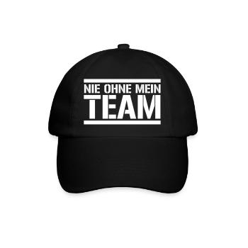 équipe - Casquette classique - noir/noir - Devant