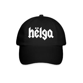 Helga - Baseballkappe - Schwarz/Schwarz - Vorne