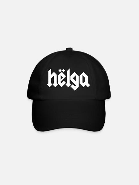 Helga - Baseballkappe - Schwarz/Schwarz