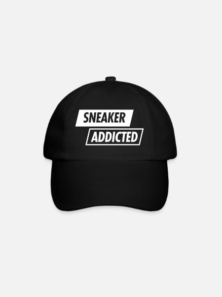 SNEAKER ADDICTED - Baseballkappe - Schwarz/Schwarz