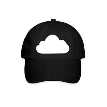 Weather Cloud Clouds Rain Sky Vector 10 - Baseball Cap - black/black - Front