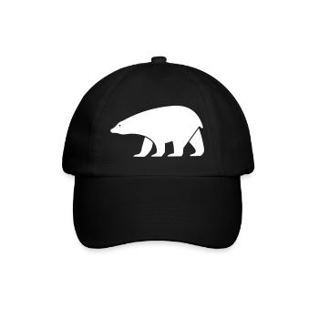 Eisbär - Baseballkappe - Schwarz/Schwarz - Vorne
