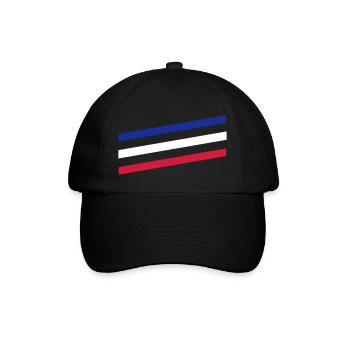 France Français Française French Frankreich - Baseball Cap - black/black - Front