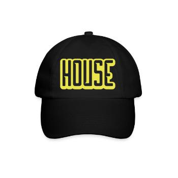 Logo House Lettering Design - Baseball Cap - black/black - Front