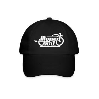 Moped Girl / Mopedgirl (V1) - Baseball Cap - black/black - Front