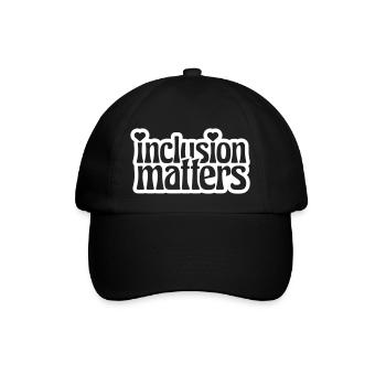 inclusion matters Logo Quote - Baseball Cap - black/black - Front
