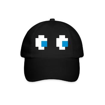 Yeux fantôme fantôme yeux console de jeu informatique comique - Casquette classique - noir/noir - Devant