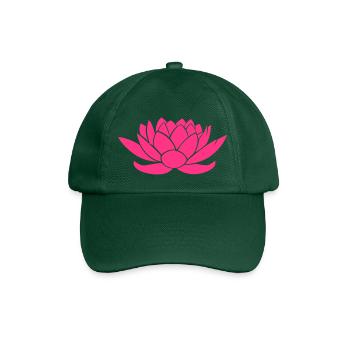 Lotus flower - Baseball Cap - bottle green - Front