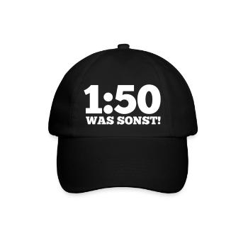 1zu50 WAS SONST - Baseballkappe - Schwarz/Schwarz - Vorne