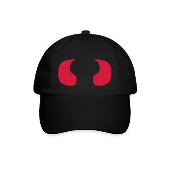 Satan Devil demon horns evil - Baseball Cap - black/black - Front