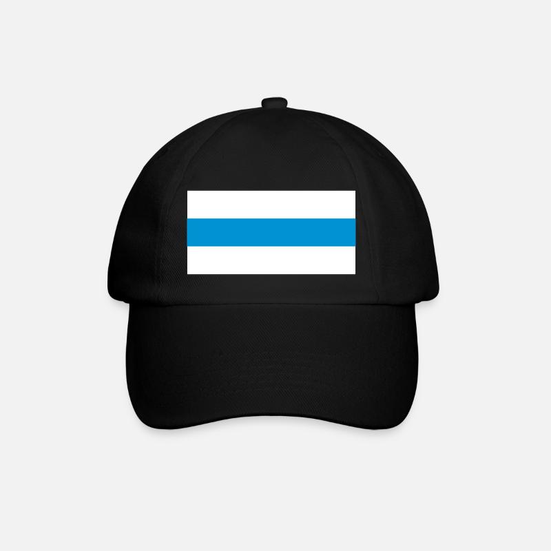 Russische Antikriegsflagge - Baseballkappe - Schwarz/Schwarz