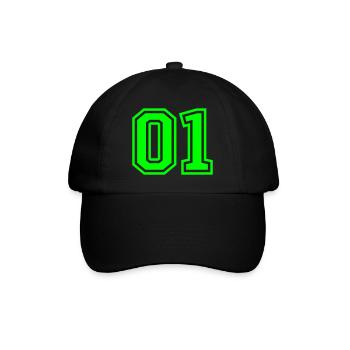01 Un numéro - Casquette classique - noir/noir - Devant