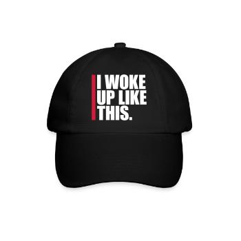 Je me suis réveillé comme ça - Casquette classique - noir/noir - Devant