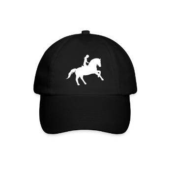 Reitsport Eleganz - Baseballkappe - Schwarz/Schwarz - Vorne