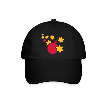 Weihnachten - Baseballkappe - Schwarz/Schwarz - Vorne