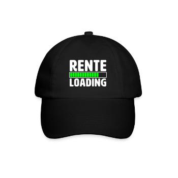 RENTE LOADING - Baseballkappe - Schwarz/Schwarz - Vorne